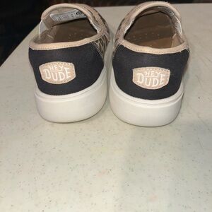 Hey Dude Leopard Print Slip-On Shoes